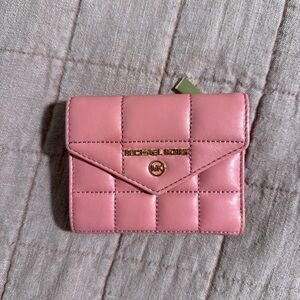 Michael Kors Pink Quilted Wallet
